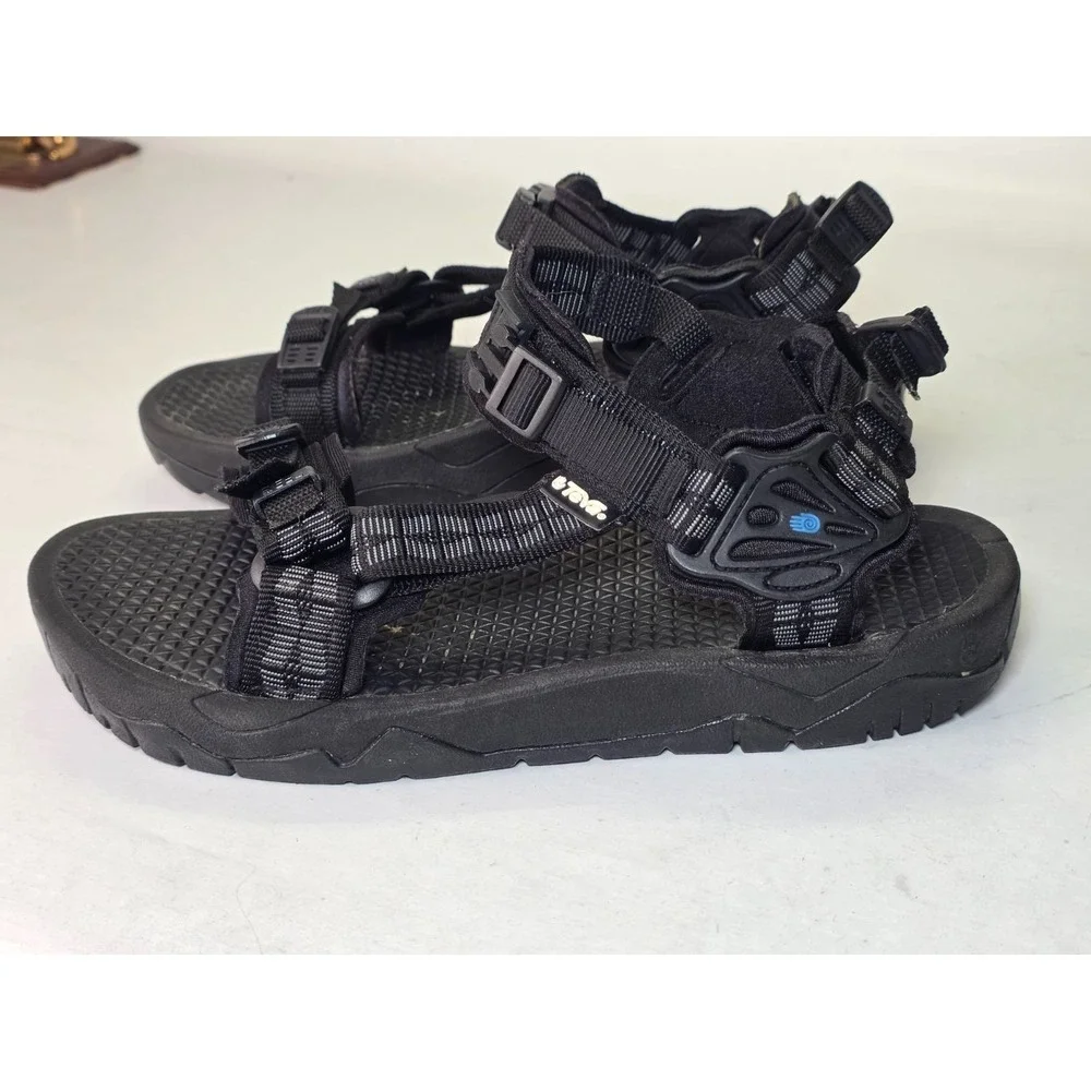 Teva Men's Sandals Size 9 EU 42 Black Strappy Open Toe Universal‎ Hiking Shoes